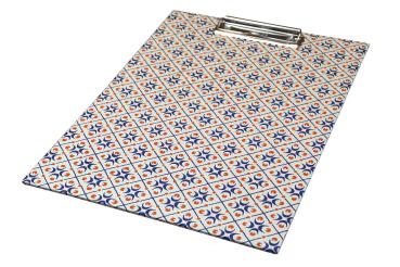 Clipboard blue red "Ferdl", handmade clipboard, extra strong